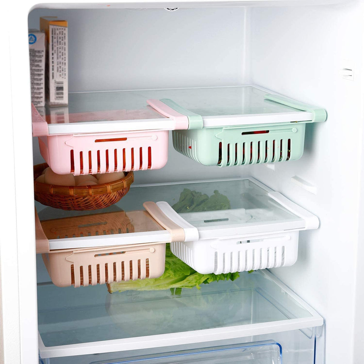 Fridge Organizer Box | Stackable Refrigerator Storage Container