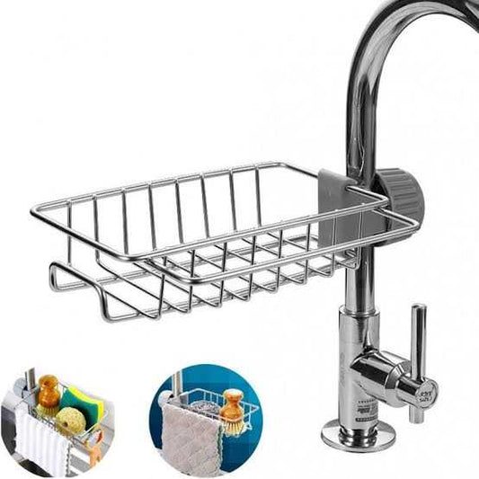 Kitchen Sink Organizer | Stainless Steel Sponge Holder