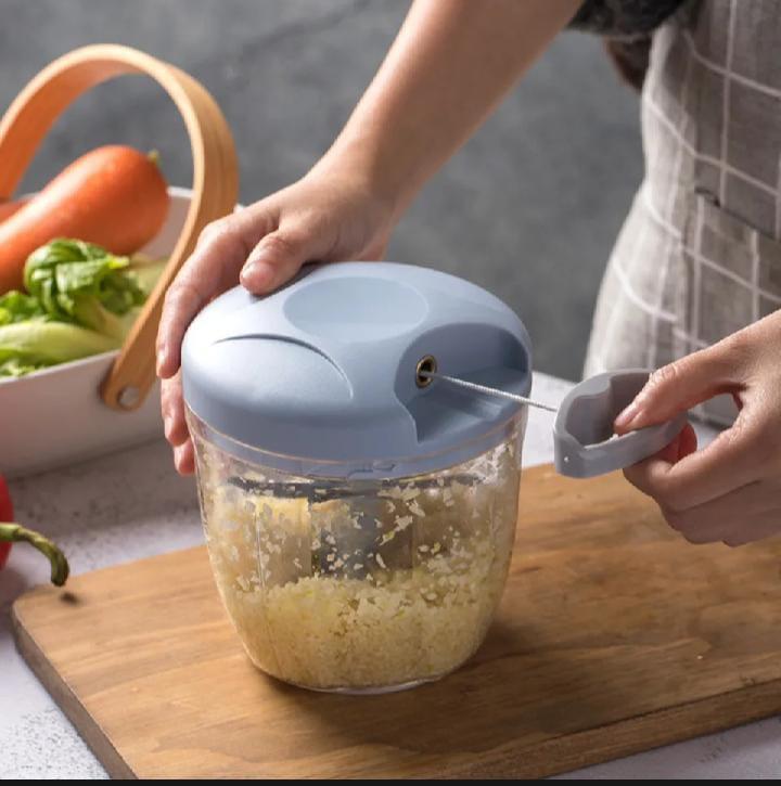 Manual Vegetable Chopper | Pull-Cord Kitchen Chopper