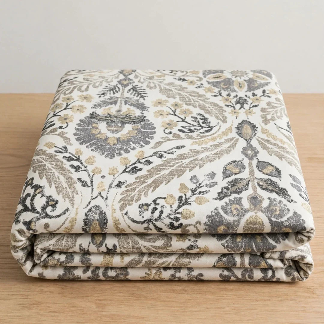 Premium Cotton King Size Bedsheet Set | 1 Bedsheet + 2 Pillow Covers