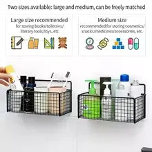 Wire Storage Basket | Metal Organizer for Kitchen & Bathroom