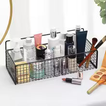 Wire Storage Basket | Metal Organizer for Kitchen & Bathroom